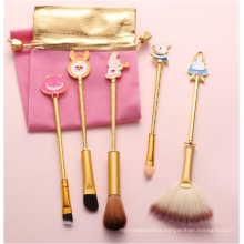 5 Pcs Anime Series Rabbit Eye Brushes Kits Alice in Wonderland Makeup Brushes Set For Girls Gift